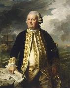 John Singleton Copley Portrait of Admiral Clark Gayton oil painting